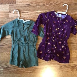 Baby girl long sleeve rompers